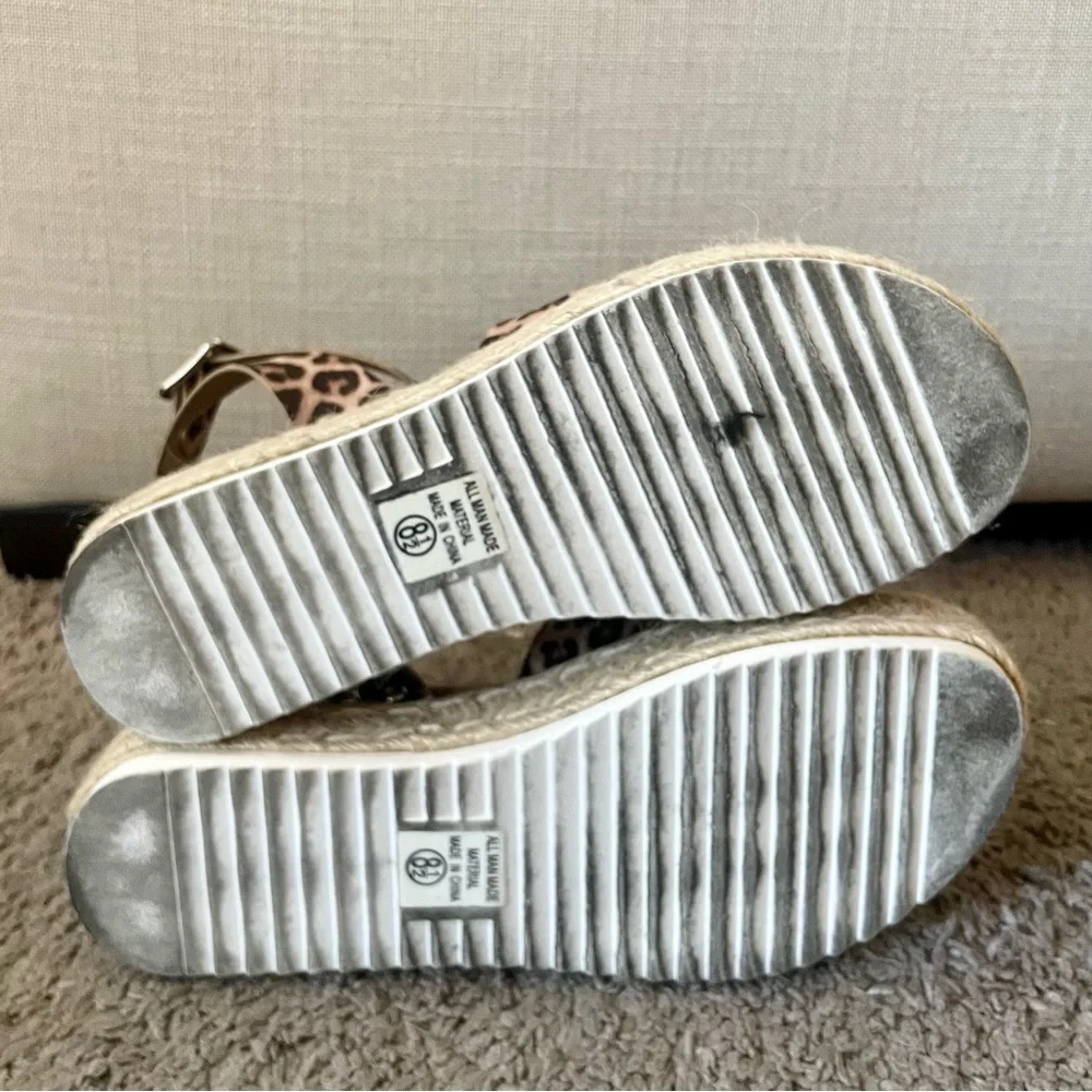 Soda Leopard Espadrille Platform Sandal